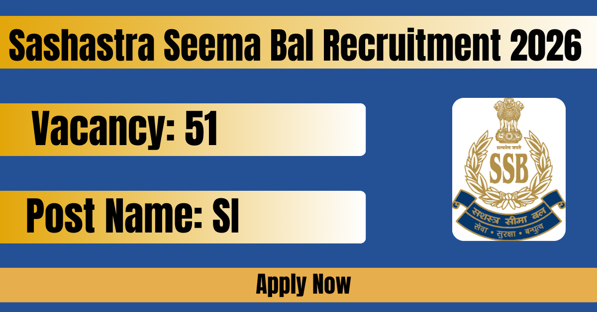 Sashastra Seema Bal Recruitment 2026
